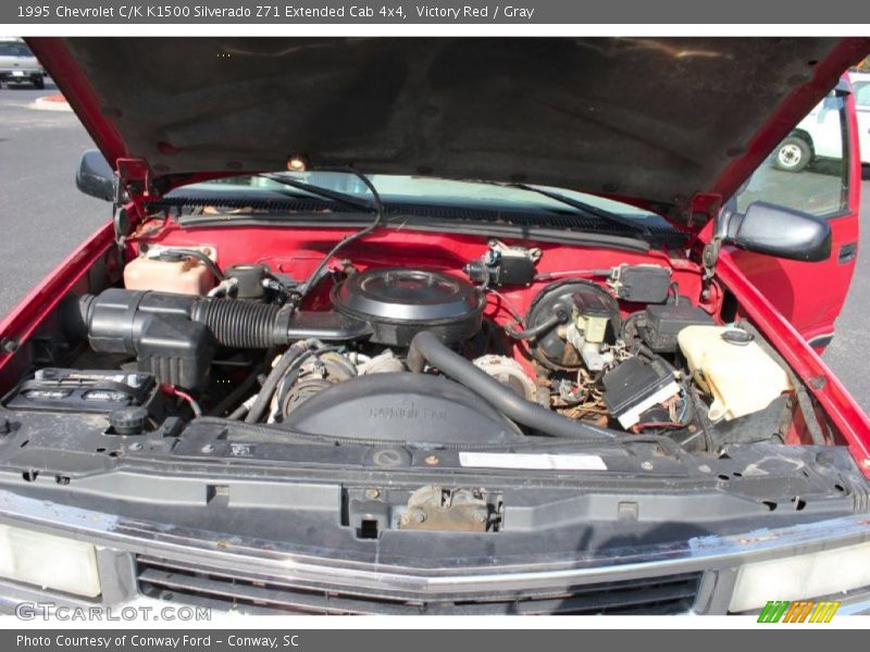 Victory Red / Gray 1995 Chevrolet C/K K1500 Silverado Z71 Extended Cab 4x4