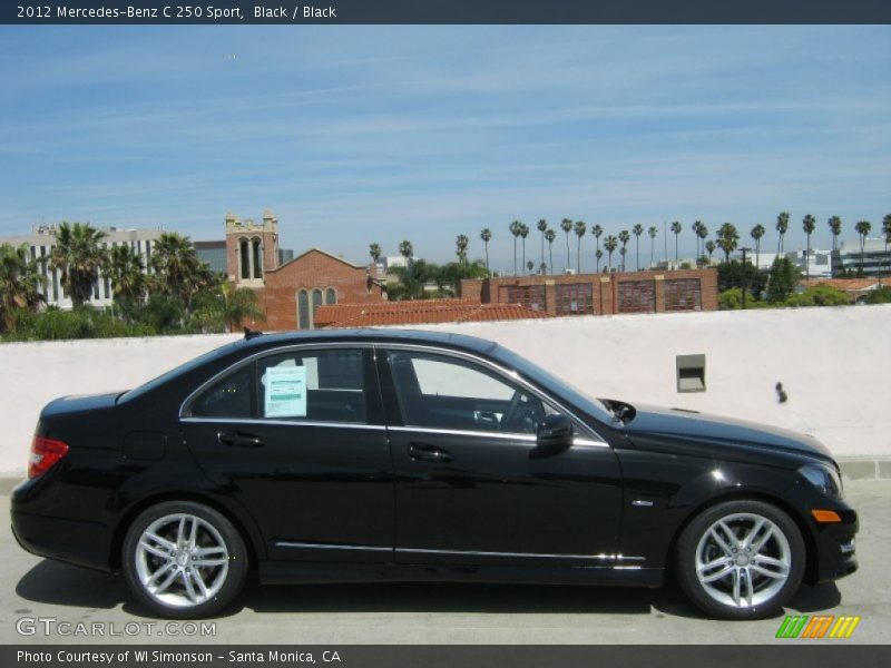Black / Black 2012 Mercedes-Benz C 250 Sport