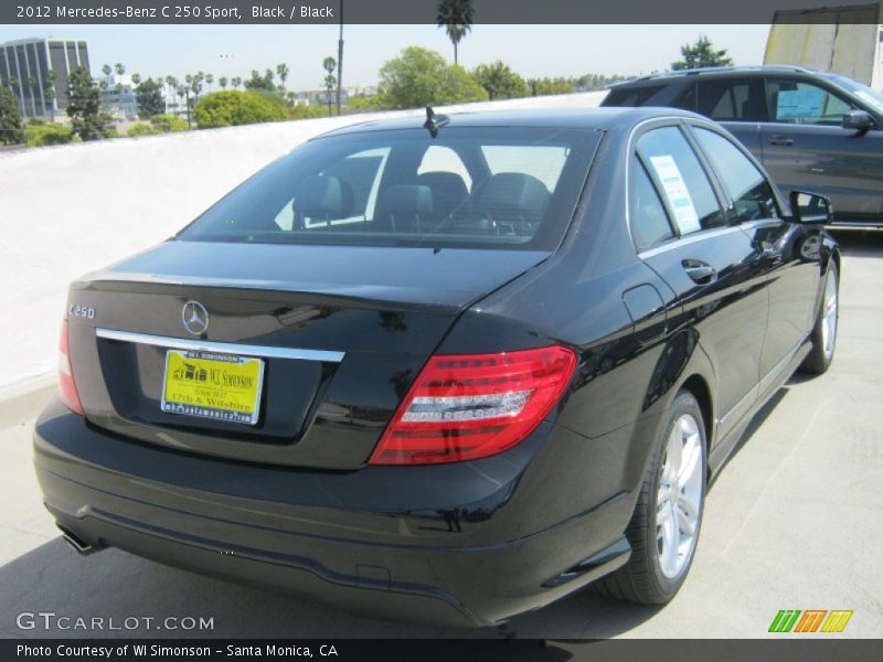Black / Black 2012 Mercedes-Benz C 250 Sport