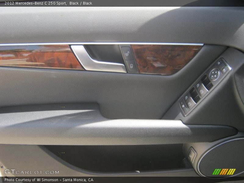 Black / Black 2012 Mercedes-Benz C 250 Sport
