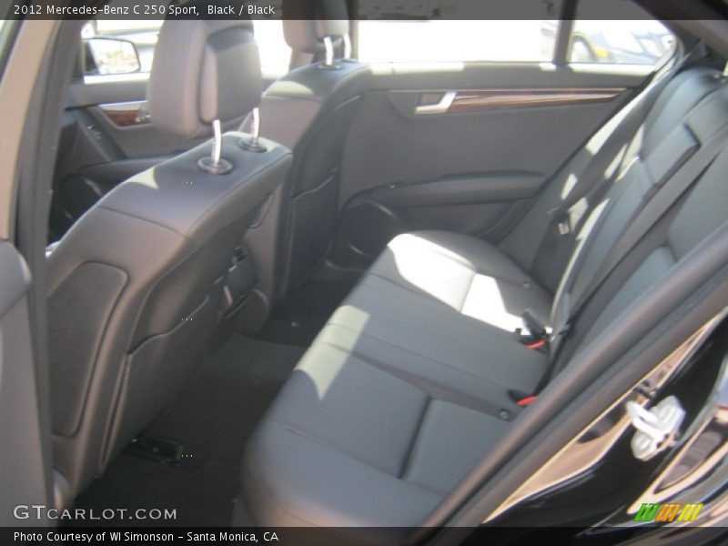 Black / Black 2012 Mercedes-Benz C 250 Sport