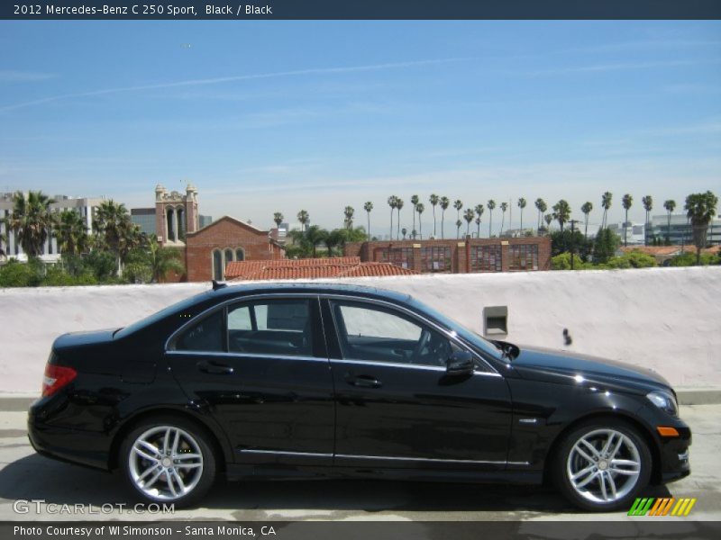 Black / Black 2012 Mercedes-Benz C 250 Sport
