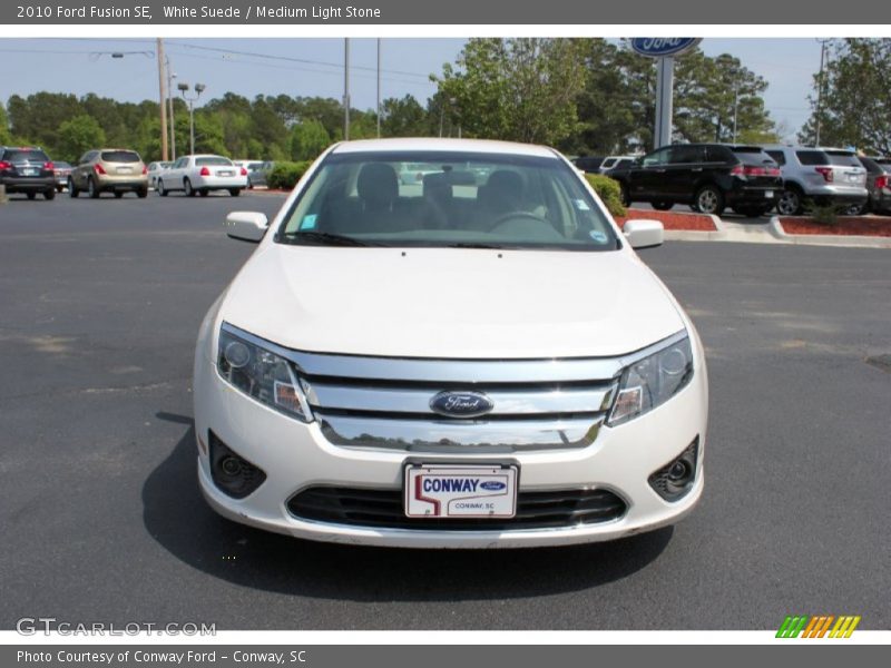 White Suede / Medium Light Stone 2010 Ford Fusion SE