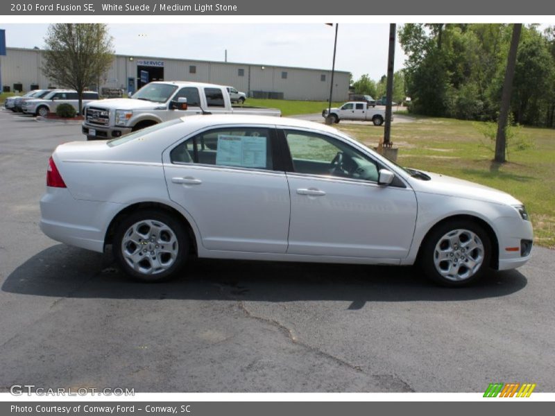 White Suede / Medium Light Stone 2010 Ford Fusion SE