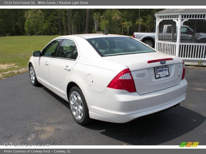 White Suede / Medium Light Stone 2010 Ford Fusion SE