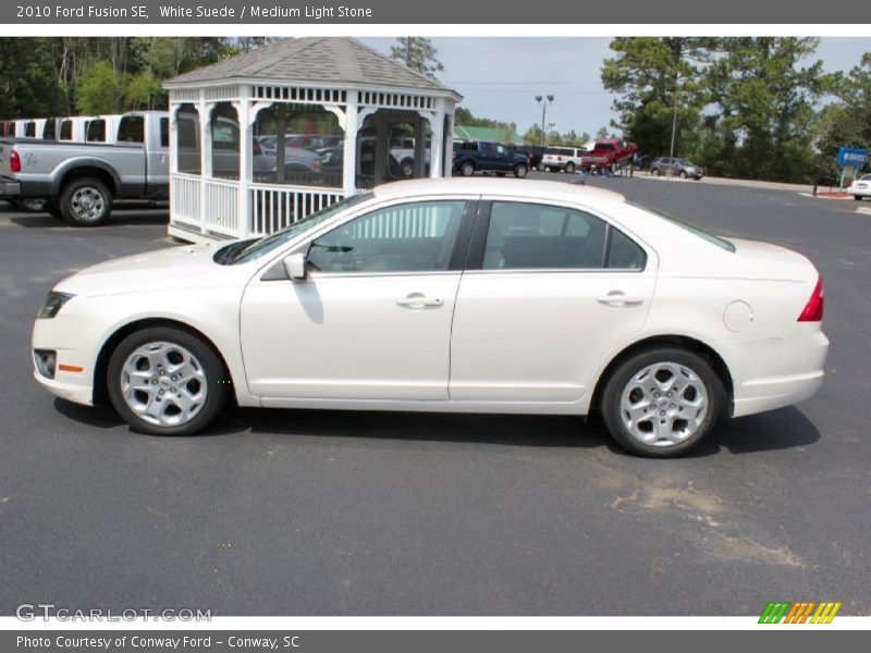 White Suede / Medium Light Stone 2010 Ford Fusion SE