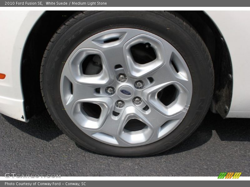 White Suede / Medium Light Stone 2010 Ford Fusion SE