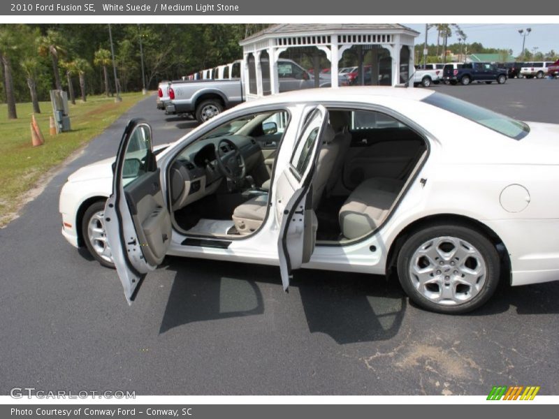 White Suede / Medium Light Stone 2010 Ford Fusion SE