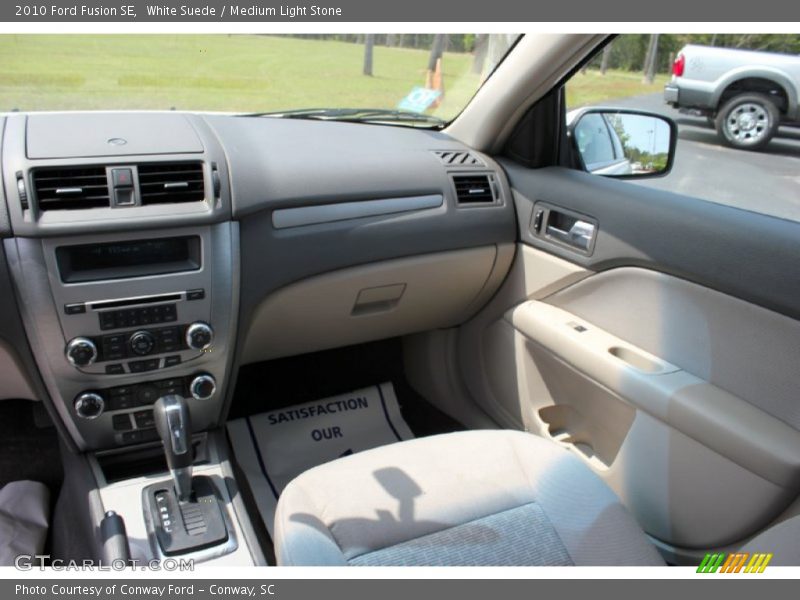 White Suede / Medium Light Stone 2010 Ford Fusion SE
