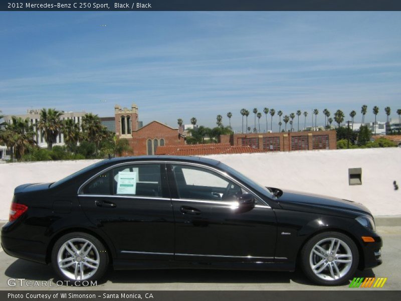 Black / Black 2012 Mercedes-Benz C 250 Sport