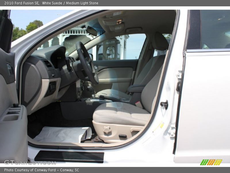 White Suede / Medium Light Stone 2010 Ford Fusion SE