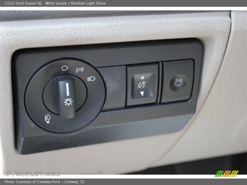 White Suede / Medium Light Stone 2010 Ford Fusion SE