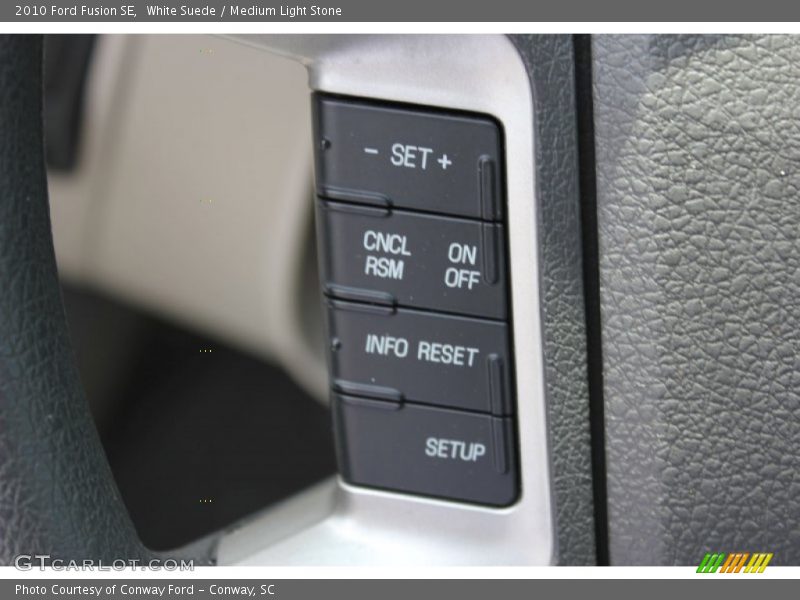 White Suede / Medium Light Stone 2010 Ford Fusion SE