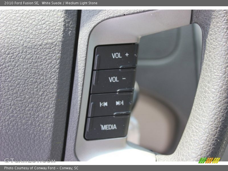 White Suede / Medium Light Stone 2010 Ford Fusion SE