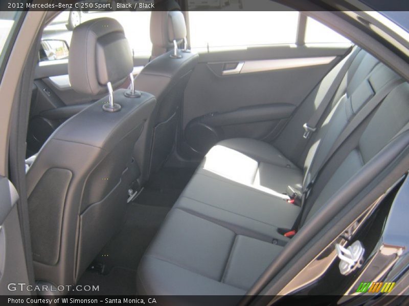 Black / Black 2012 Mercedes-Benz C 250 Sport