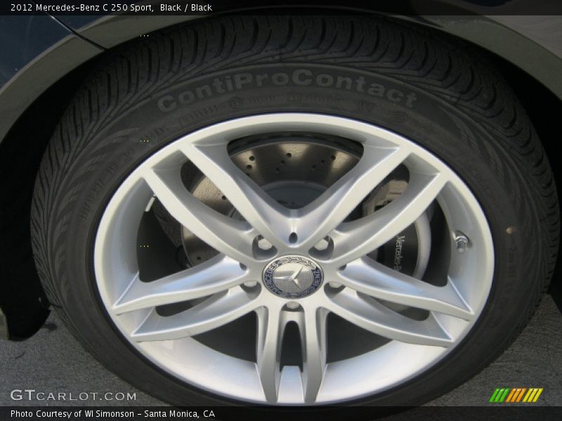 Black / Black 2012 Mercedes-Benz C 250 Sport