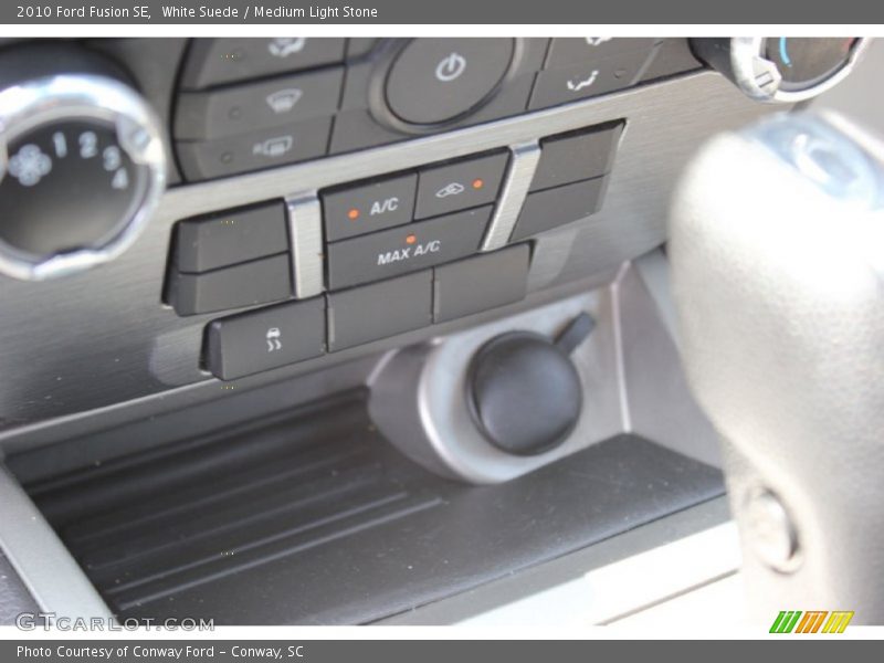 White Suede / Medium Light Stone 2010 Ford Fusion SE