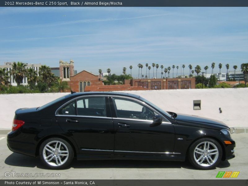 Black / Almond Beige/Mocha 2012 Mercedes-Benz C 250 Sport