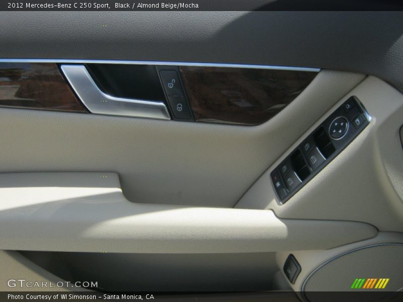 Black / Almond Beige/Mocha 2012 Mercedes-Benz C 250 Sport