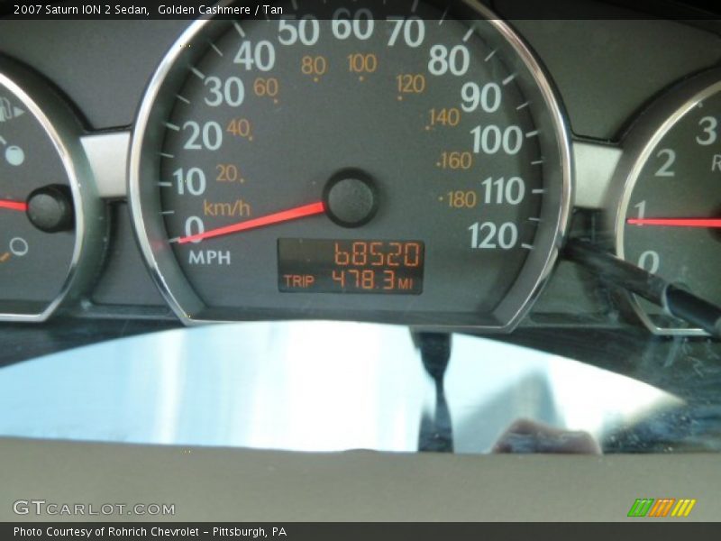 Golden Cashmere / Tan 2007 Saturn ION 2 Sedan