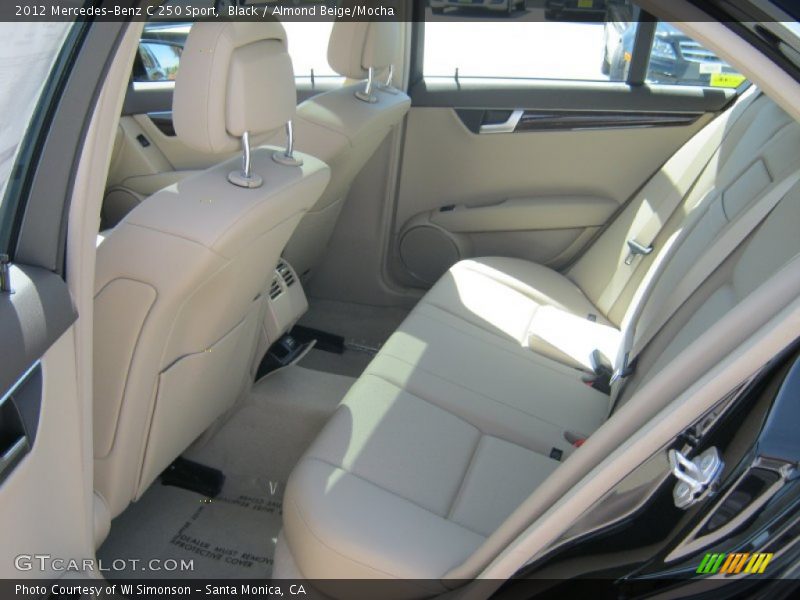 Black / Almond Beige/Mocha 2012 Mercedes-Benz C 250 Sport