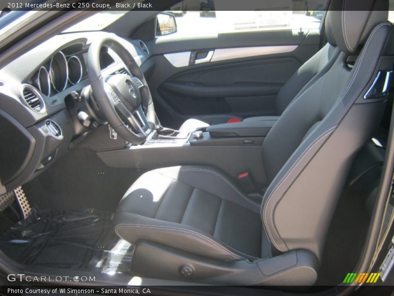 Black / Black 2012 Mercedes-Benz C 250 Coupe