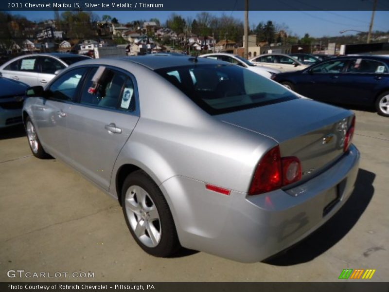 Silver Ice Metallic / Titanium 2011 Chevrolet Malibu LS