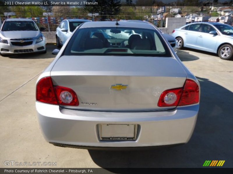 Silver Ice Metallic / Titanium 2011 Chevrolet Malibu LS