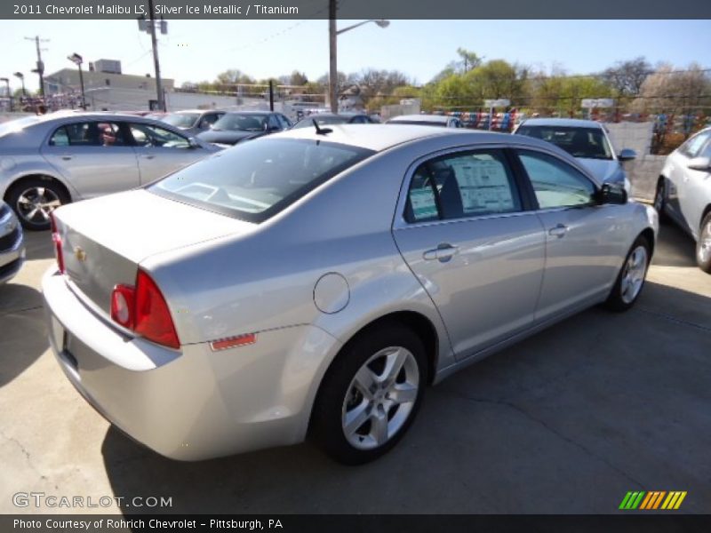 Silver Ice Metallic / Titanium 2011 Chevrolet Malibu LS