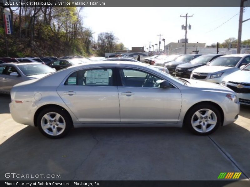 Silver Ice Metallic / Titanium 2011 Chevrolet Malibu LS