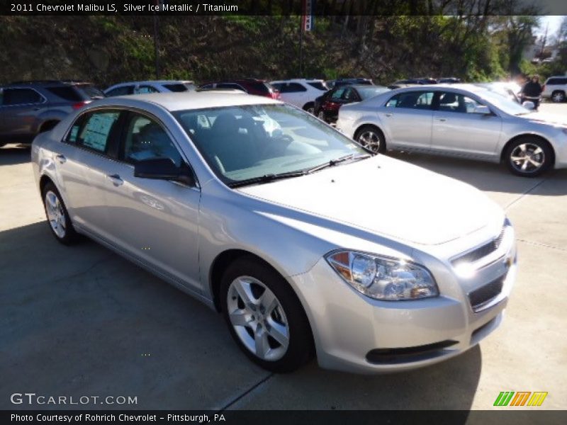 Silver Ice Metallic / Titanium 2011 Chevrolet Malibu LS