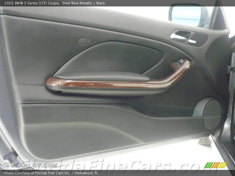 Steel Blue Metallic / Black 2002 BMW 3 Series 325i Coupe