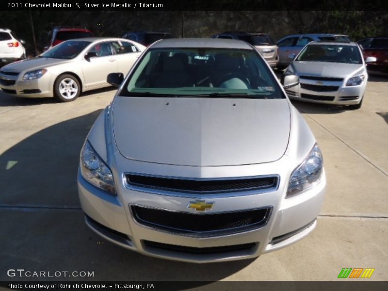 Silver Ice Metallic / Titanium 2011 Chevrolet Malibu LS