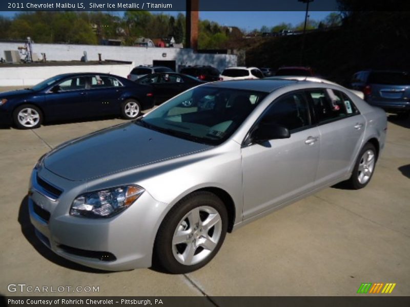 Silver Ice Metallic / Titanium 2011 Chevrolet Malibu LS