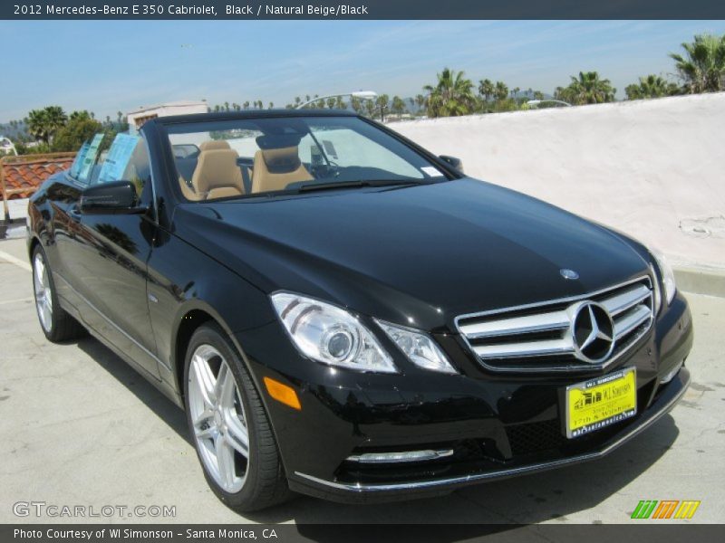 Black / Natural Beige/Black 2012 Mercedes-Benz E 350 Cabriolet