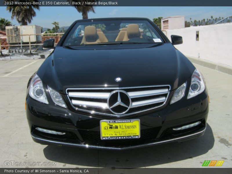 Black / Natural Beige/Black 2012 Mercedes-Benz E 350 Cabriolet