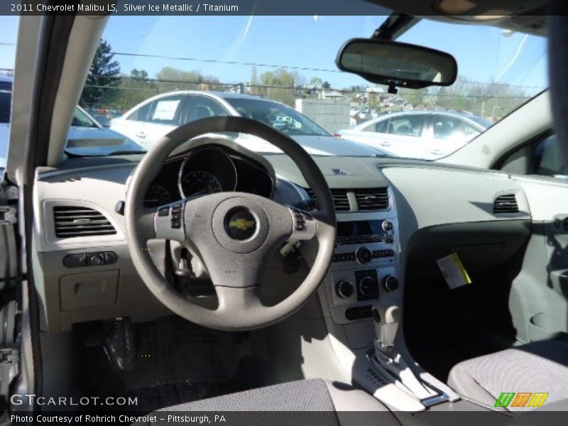 Silver Ice Metallic / Titanium 2011 Chevrolet Malibu LS