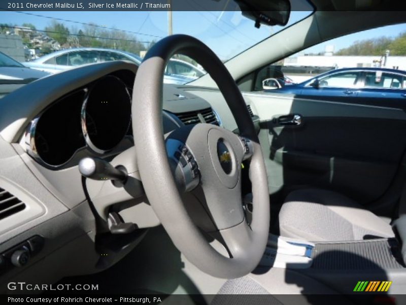 Silver Ice Metallic / Titanium 2011 Chevrolet Malibu LS
