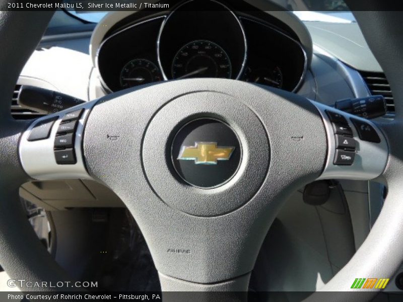 Silver Ice Metallic / Titanium 2011 Chevrolet Malibu LS