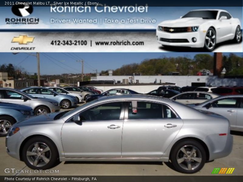 Silver Ice Metallic / Ebony 2011 Chevrolet Malibu LT