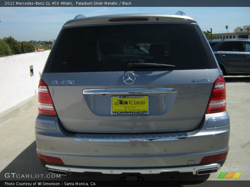 Paladium Silver Metallic / Black 2012 Mercedes-Benz GL 450 4Matic