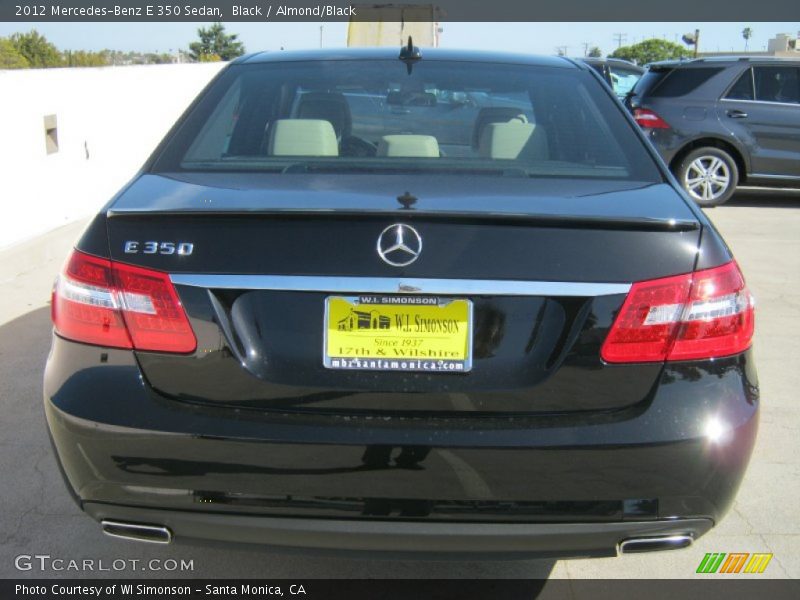 Black / Almond/Black 2012 Mercedes-Benz E 350 Sedan