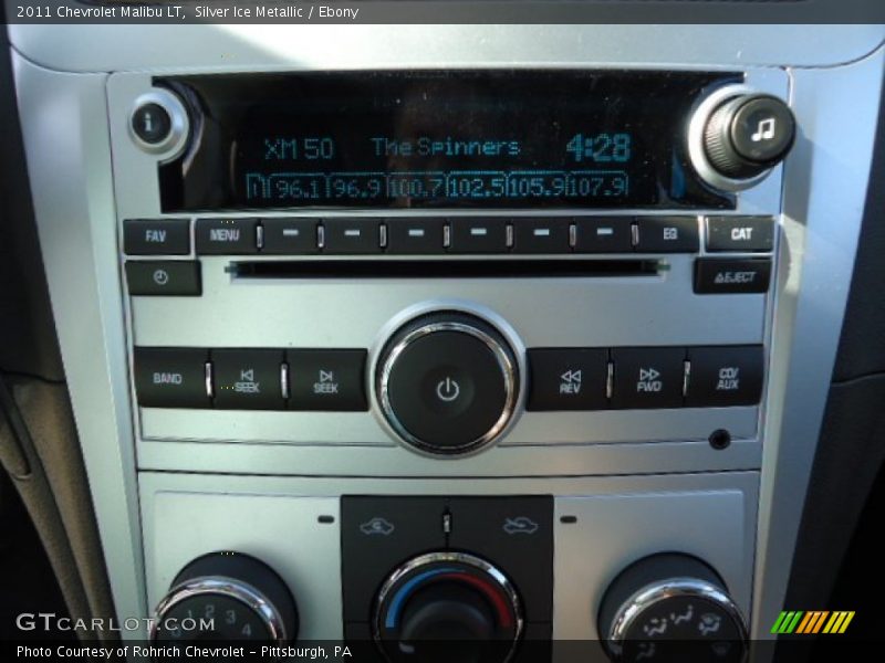 Silver Ice Metallic / Ebony 2011 Chevrolet Malibu LT