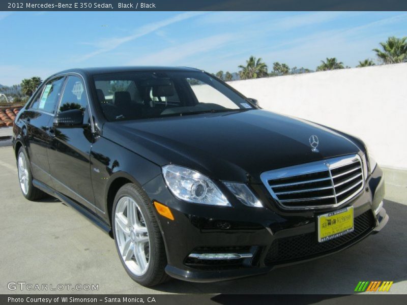 Black / Black 2012 Mercedes-Benz E 350 Sedan