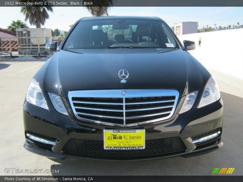 Black / Black 2012 Mercedes-Benz E 350 Sedan