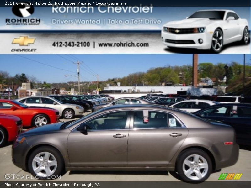 Mocha Steel Metallic / Cocoa/Cashmere 2011 Chevrolet Malibu LS