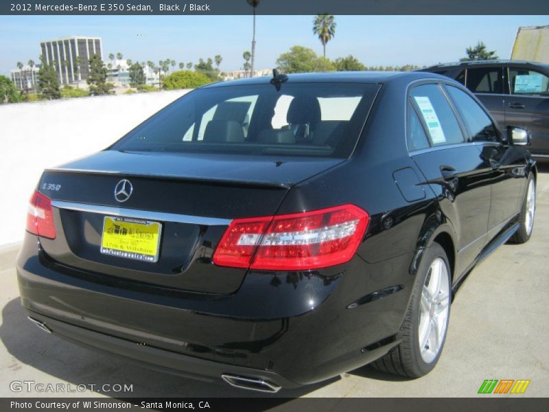 Black / Black 2012 Mercedes-Benz E 350 Sedan