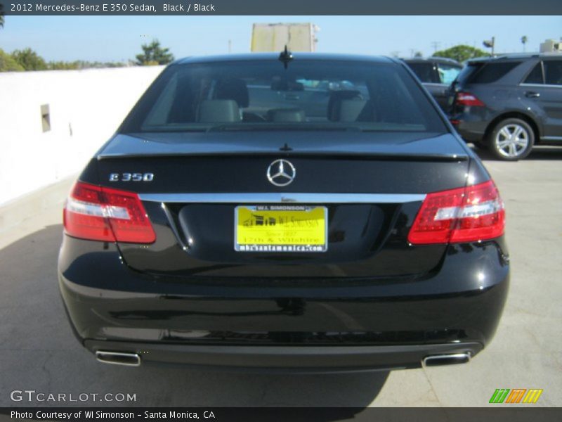 Black / Black 2012 Mercedes-Benz E 350 Sedan