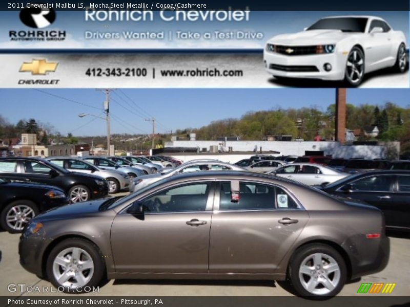 Mocha Steel Metallic / Cocoa/Cashmere 2011 Chevrolet Malibu LS