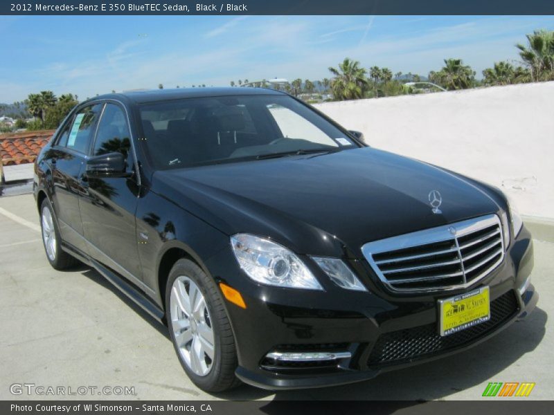 Black / Black 2012 Mercedes-Benz E 350 BlueTEC Sedan